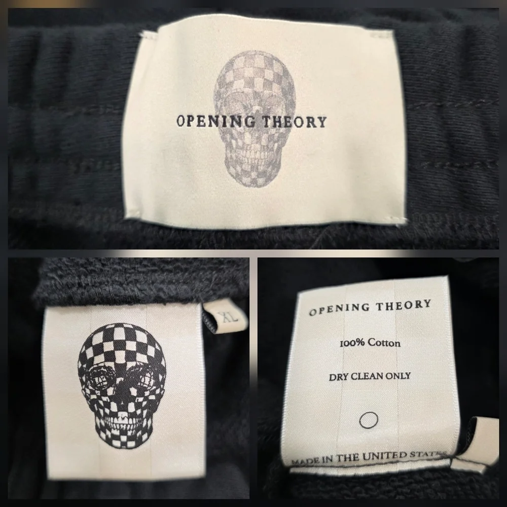 Opening Theory The Ori Sweatpant In Jet Black Size XL